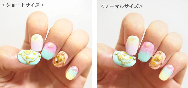 ミチネイル画像からショート・ノーマルの違い
アフリエイト広告を利用してます。