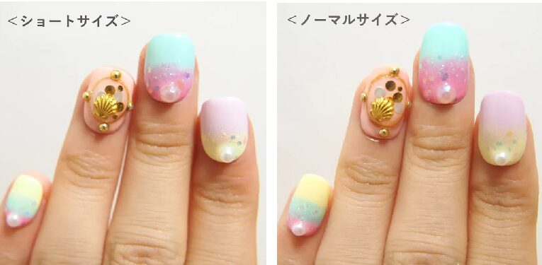ミチネイル画像からショート・ノーマルの違い
アフリエイト広告を利用してます。